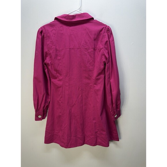 Fashion Nova Women’s Mini Dress Clocked Hot Pink 100% Cotton Sz S New - Picture 11 of 16